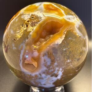 Large Botryoidal Agate Sphere!